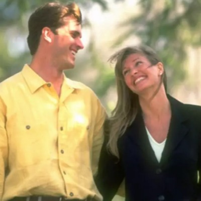 Miah Harbaugh and her former husband Jim Harbaugh.